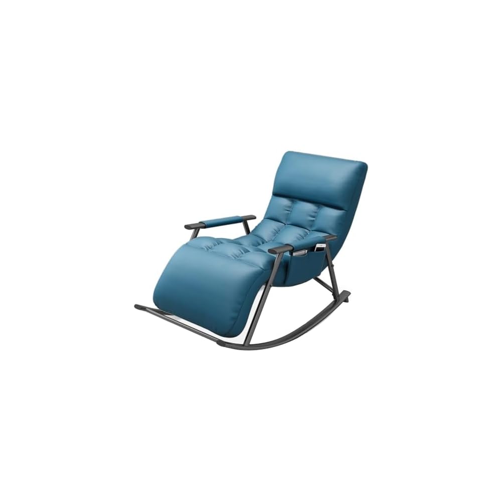 Mid Century Modern Rocking Chair - Upholstered Recliner with Padded Seat for Living Room, Bedroom, Lounge - Stylish Comfort for Home Decor