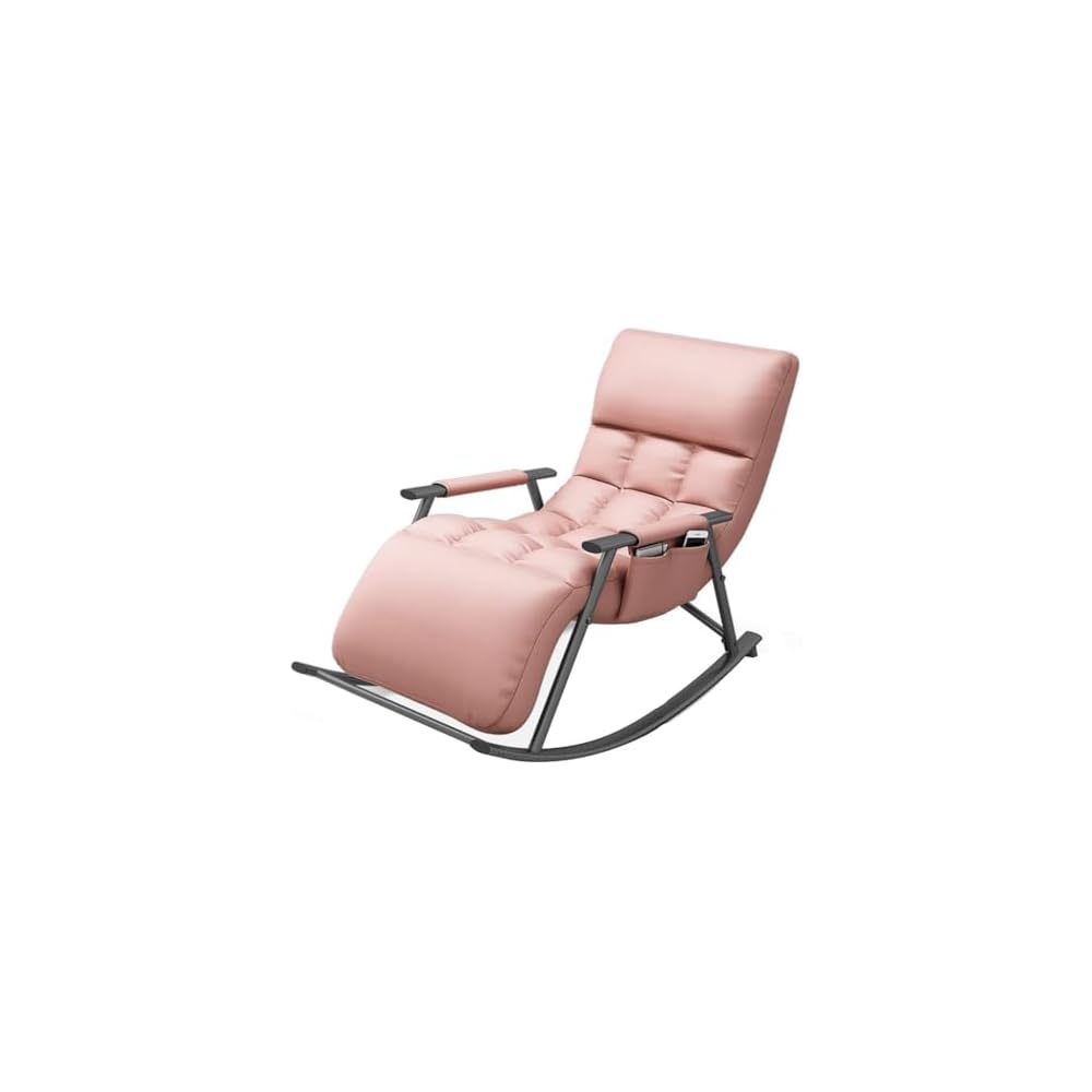 Mid Century Modern Rocking Chair - Upholstered Recliner with Padded Seat for Living Room, Bedroom, Lounge - Stylish Comfort for Home Decor