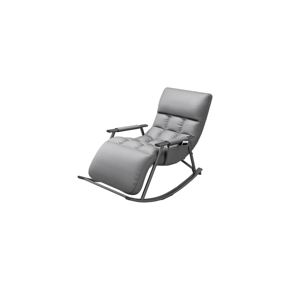 Mid Century Modern Rocking Chair - Upholstered Recliner with Padded Seat for Living Room, Bedroom, Lounge - Stylish Comfort for Home Decor