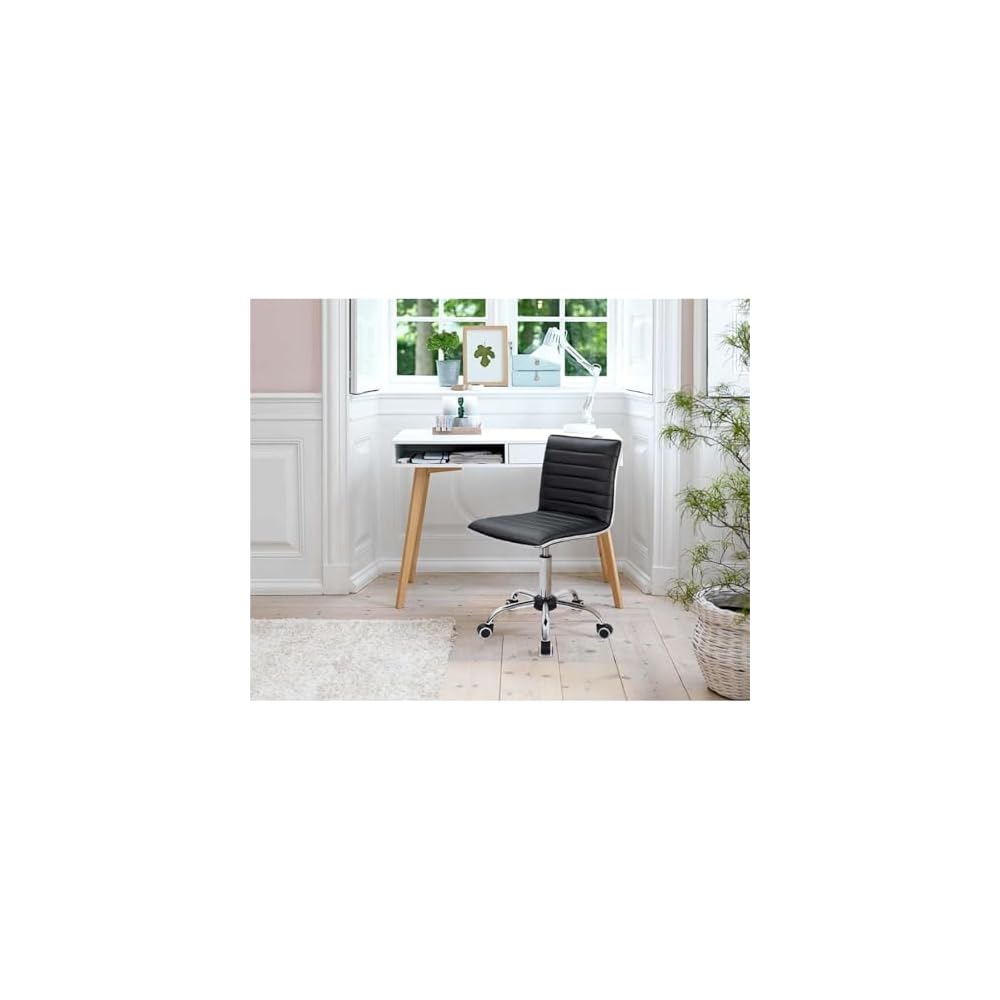 Multi-Purpose Adjustable Rolling Stools Chair Swivel Chair with A Backrest and Casters for Easy Movement. Height Adjustable, Suitable Various Occasions