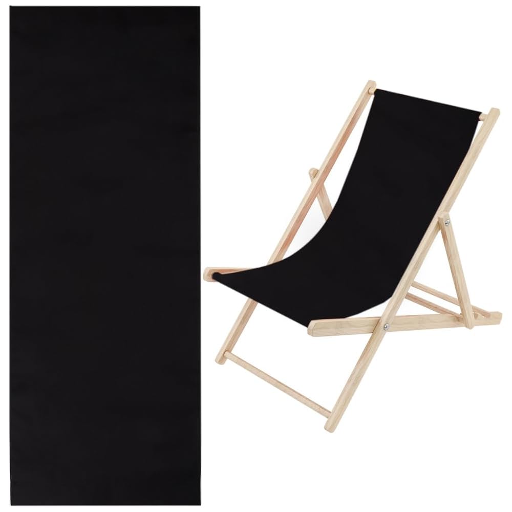 GORGECRAFT 1pcs Beach Sling Chair Replacement Lawn Chair Webbing Hot Pink and White Stripes Chair Oxford Cloth 435 * 1165mm Outdoor Patio Foldable Chaise Lounge Chair Fabric
