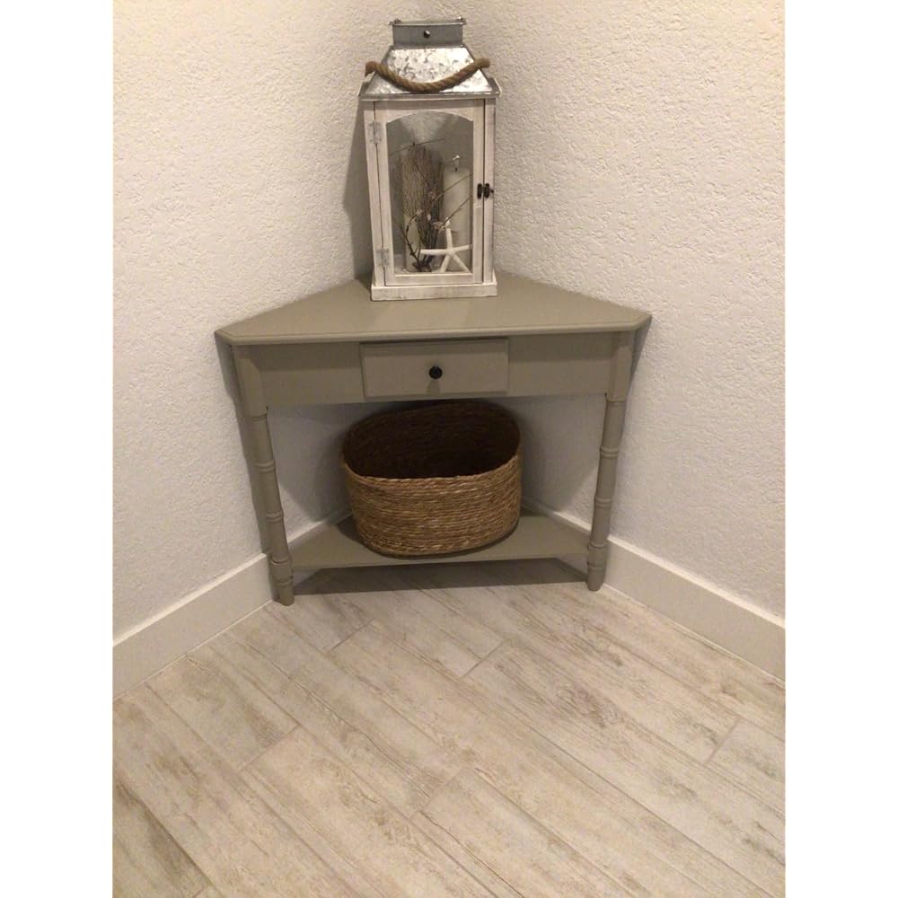 SAFAVIEH Gomez Corner Wood Side Table, 33.1" Dark Cherry AMH5709D