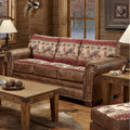 American Furniture Classics 88" Microfiber Deer Valley Sleeper Sofa in Brown